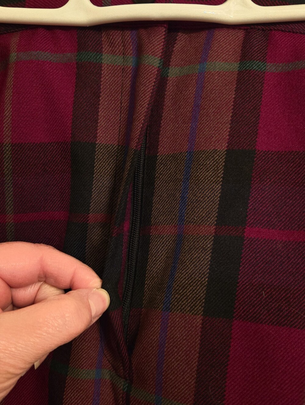Vintage Nygard Collection Wool Plaid High Waist Walking Bermuda Shorts Size 16 - Picture 3 of 12